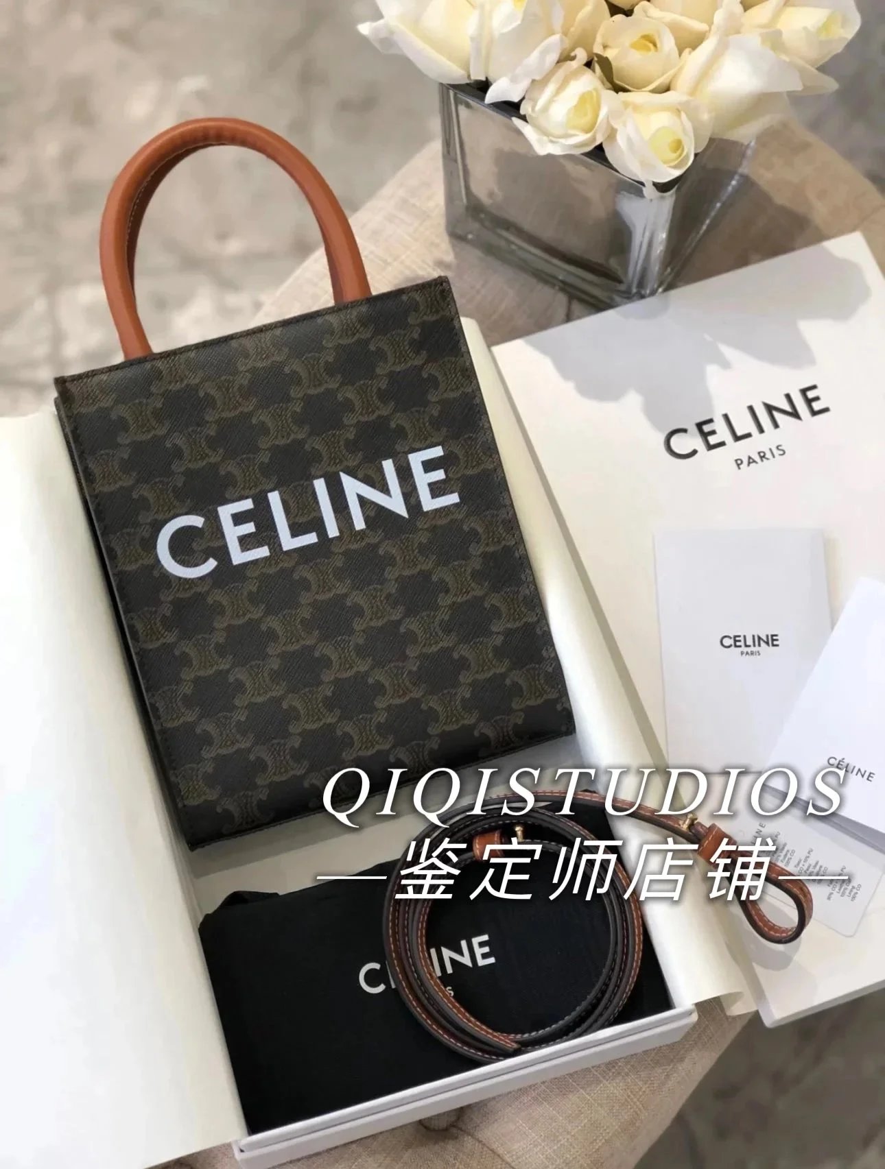 Celine Handbags Cabas Triomphe