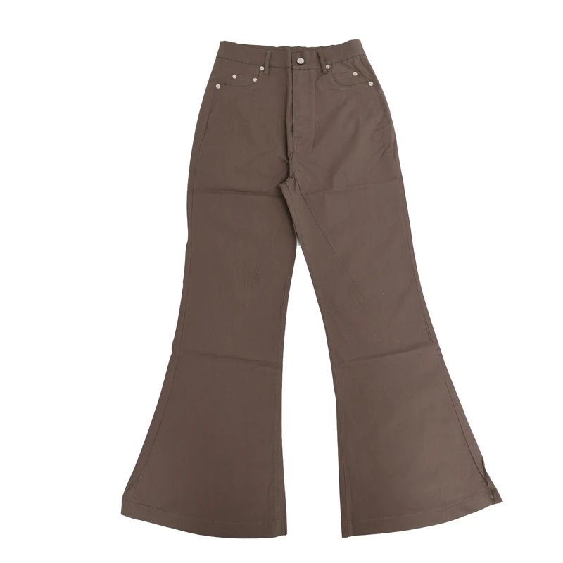 Rick Owens Brown Flared Denim